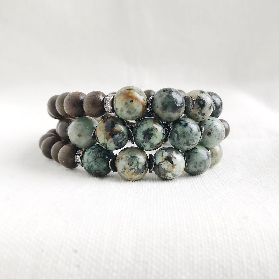 Thumbnail: African Turquoise Essential Oil Diffuser Bracelet by Essential Adornment