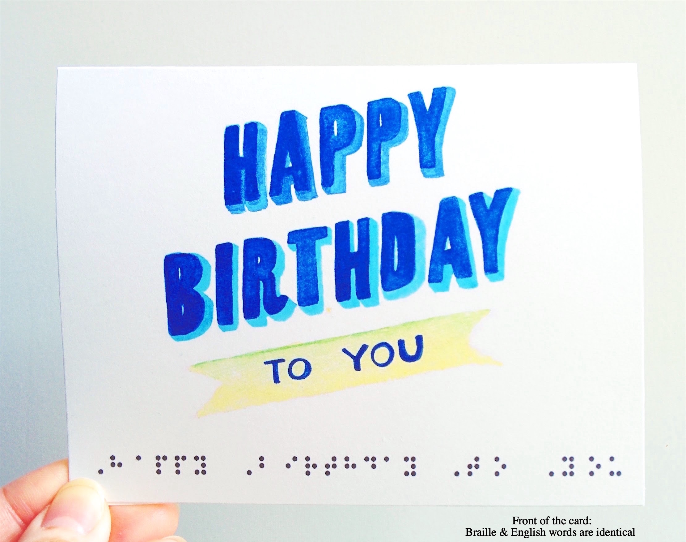 Braille Birthday Cards Card Design Template