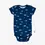 Thumbnail: Navy Shark G-Tube Short Short Sleeve Baby Onesie by Spoonie Threads