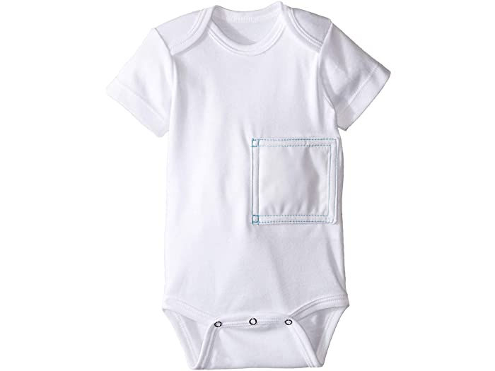 Thumbnail: Short Sleeve Teal Stitch G-Tube One-Piece by Tubesies