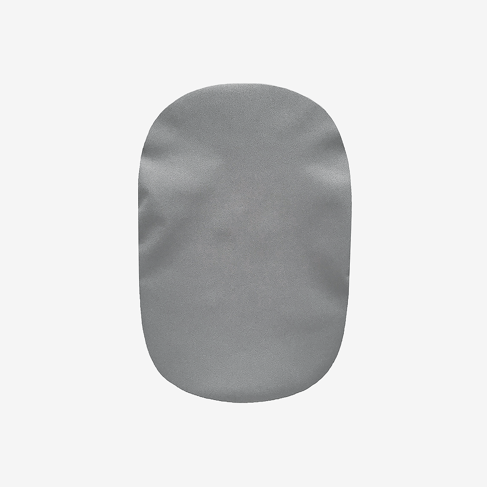 Thumbnail: Gray with Black Trim Ostomy Cover by Spoonie Threads