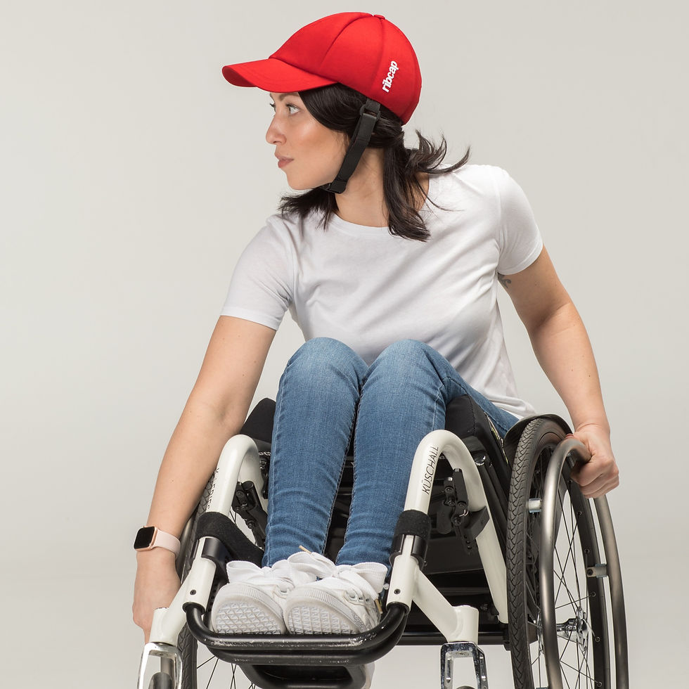 Thumbnail: Soft Protective Baseball Cap - Red by RibCap