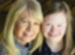Photo of Karen Bowersox with her granddaughter Maggie. They are both smiling and looking directly in the camera.