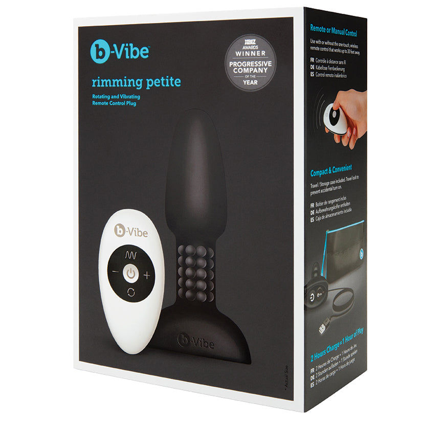 B-Vibe Rimming Plug Petite-Black