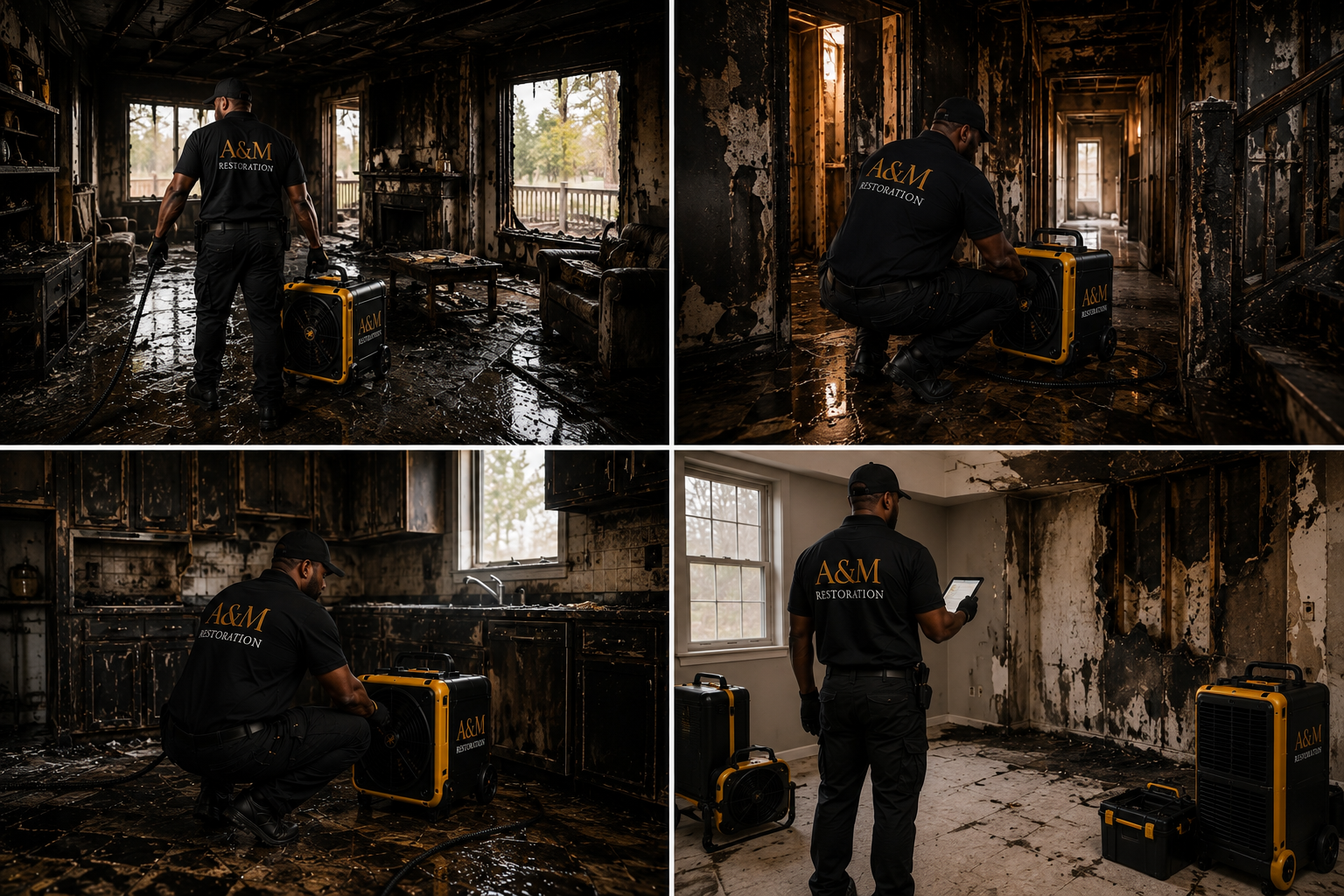 Fire and smoke damage restoration