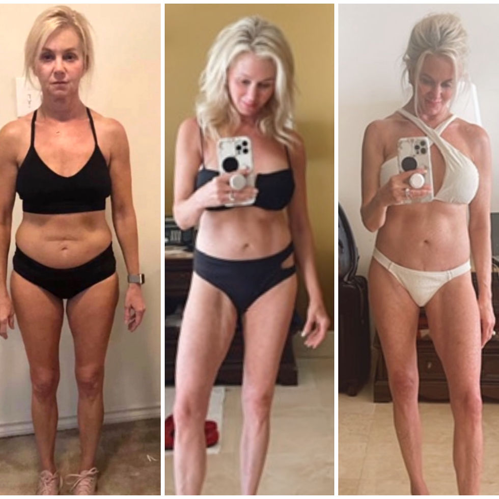 Susan's Before and after with Natural Bioactive Precision Peptides