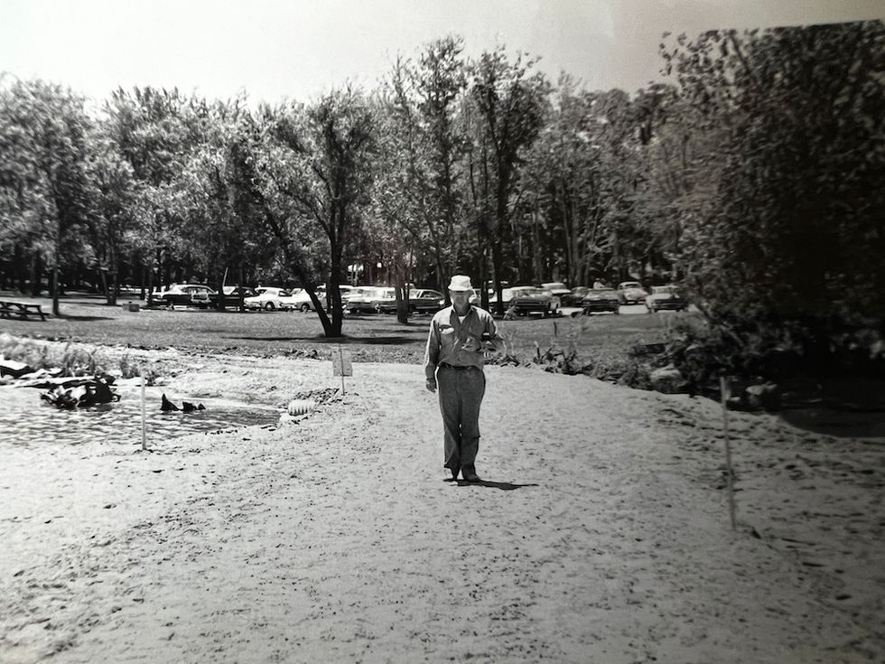 July 1967 Road in with culvert