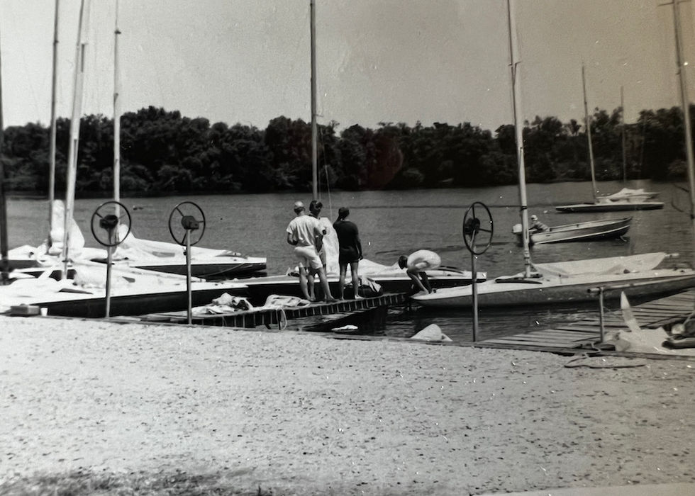 July 1967 boats at swim platform