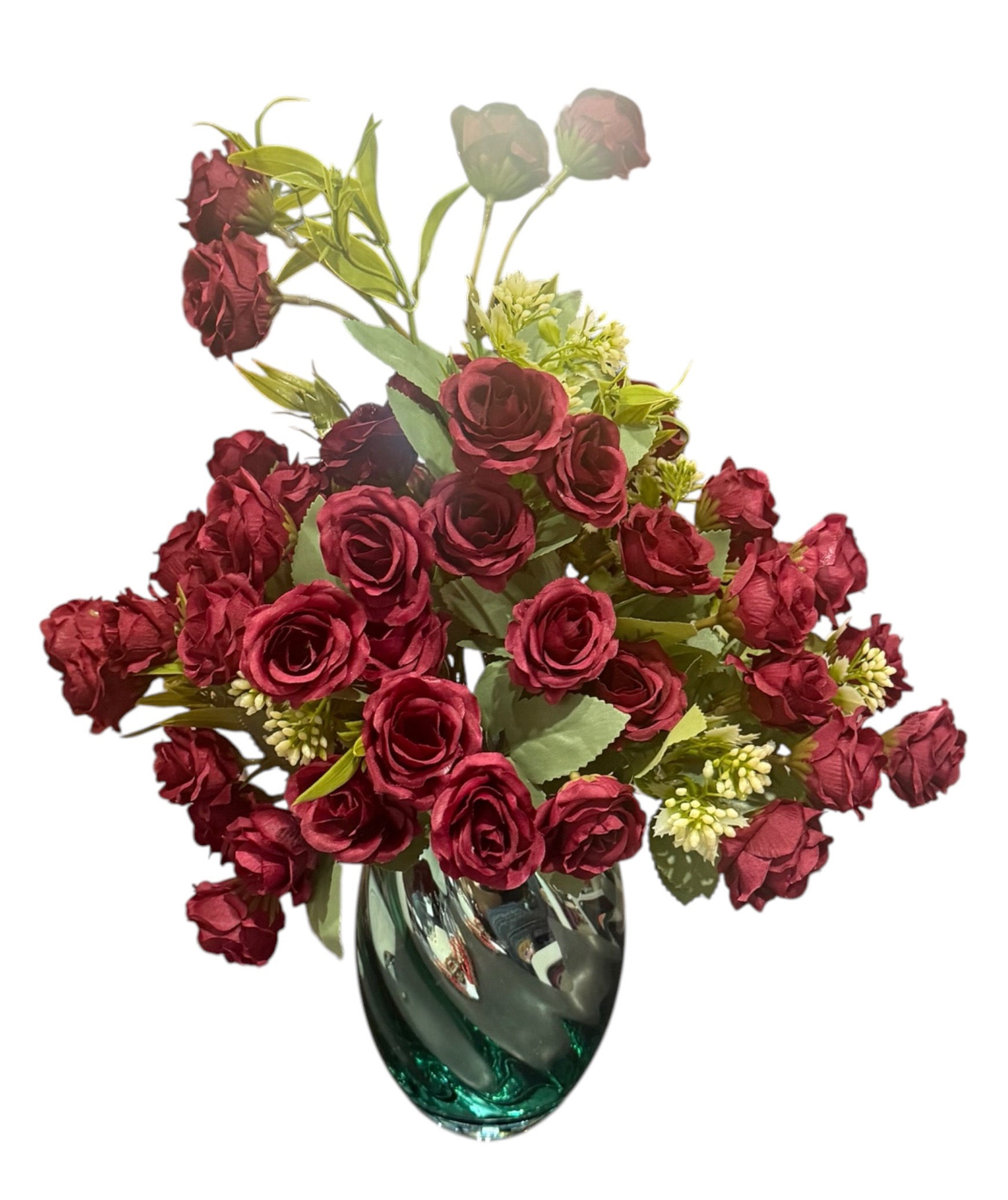 Mini Burgundy Rose Array (Silk)