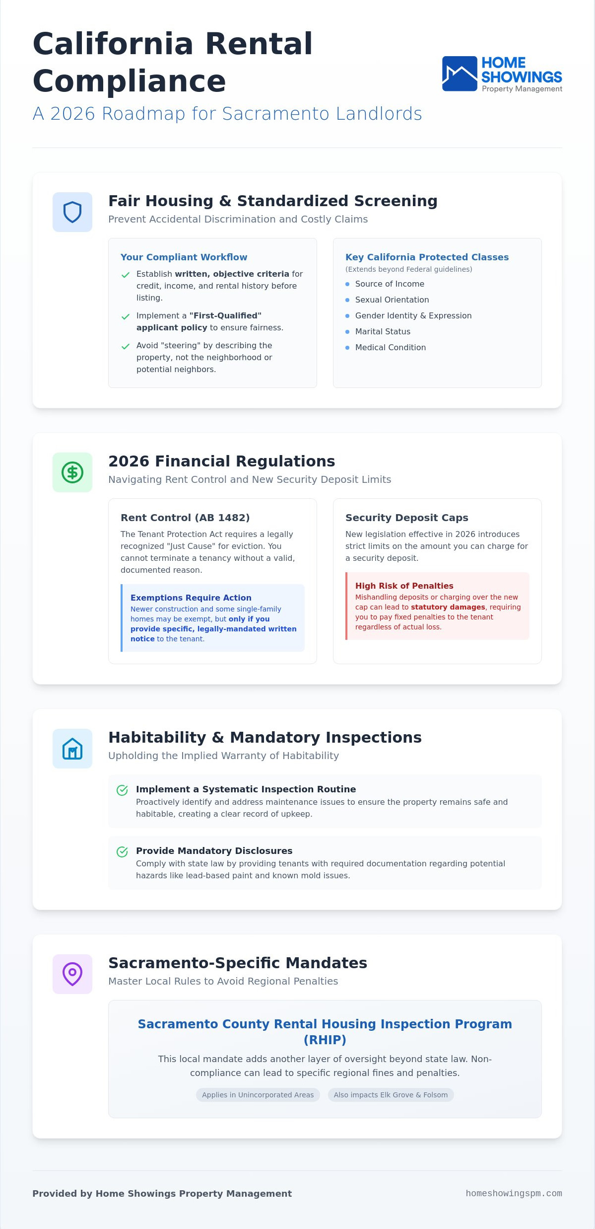 Rental property legal compliance california