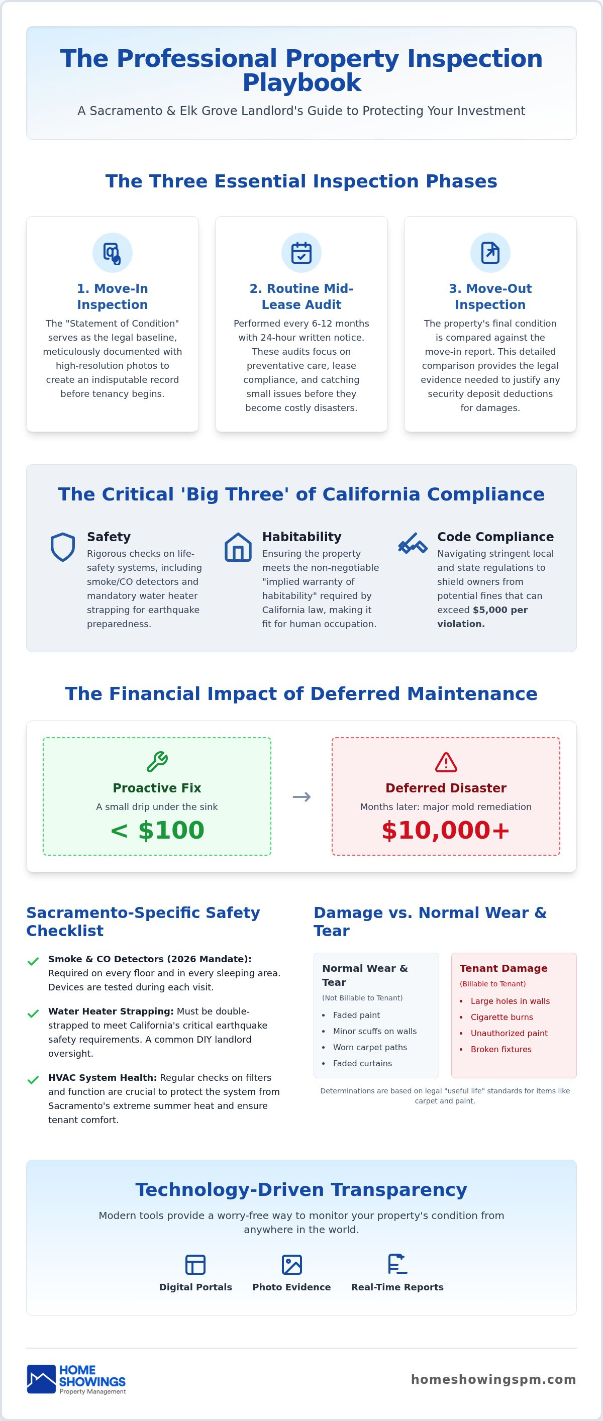 What do property managers look for in an inspection sacramento