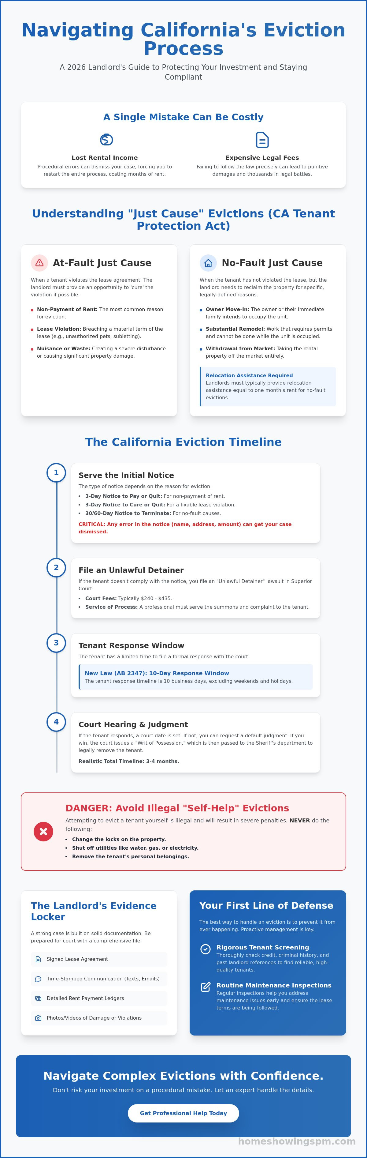 Eviction process california landlord