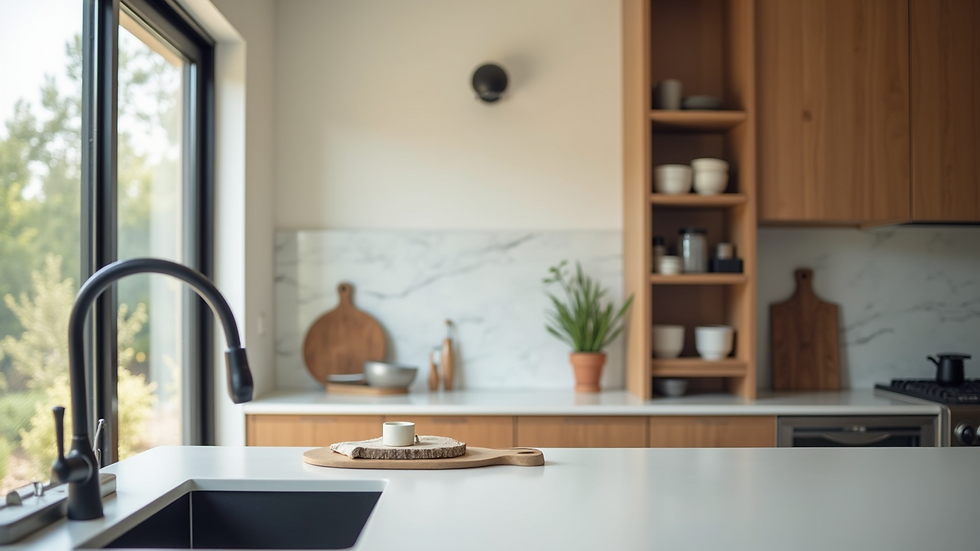 Close-up view of a modern kitchen renovation in a Sacramento rental property