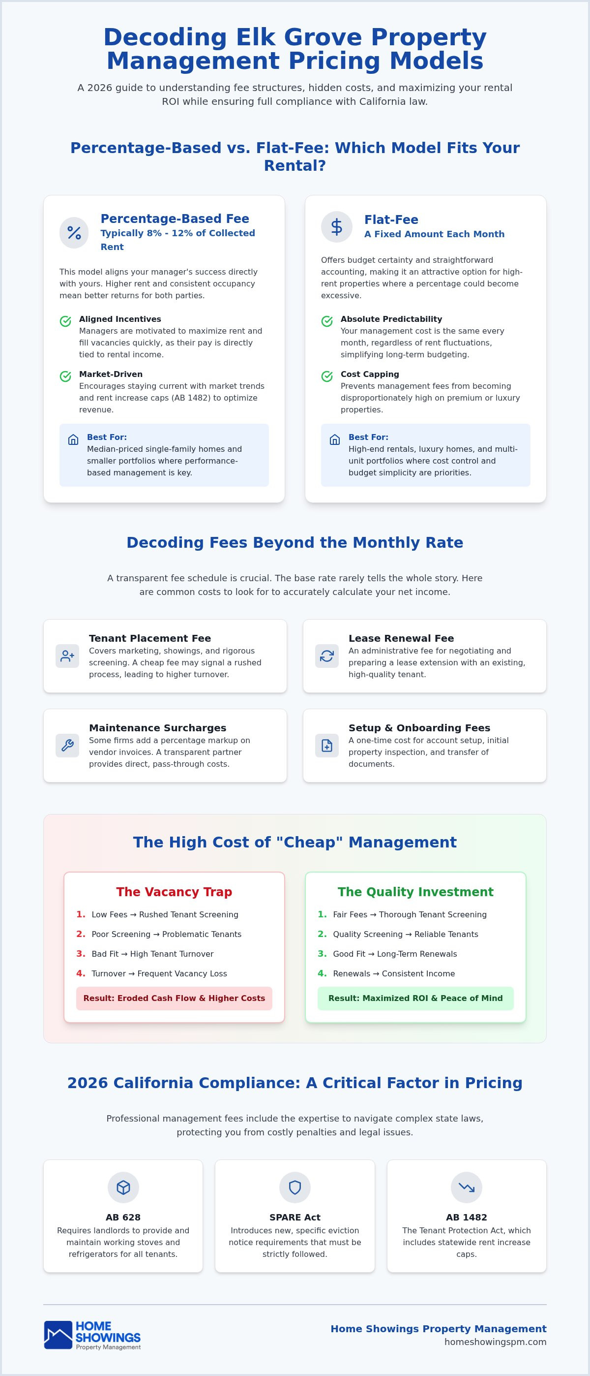 Elk Grove property management pricing models