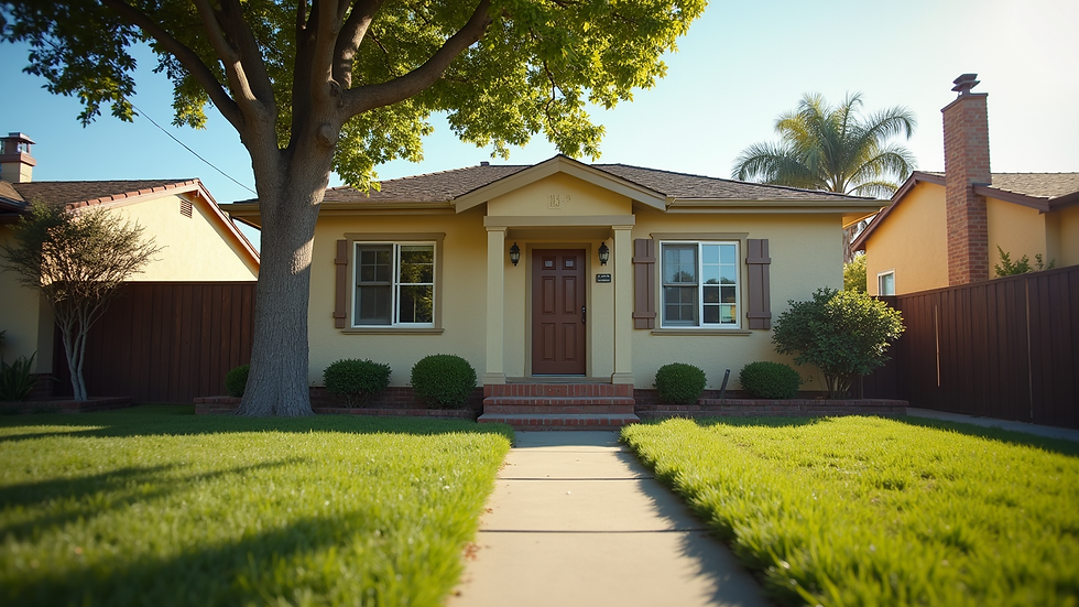 Eye-level view of a well-maintained Sacramento rental property exterior