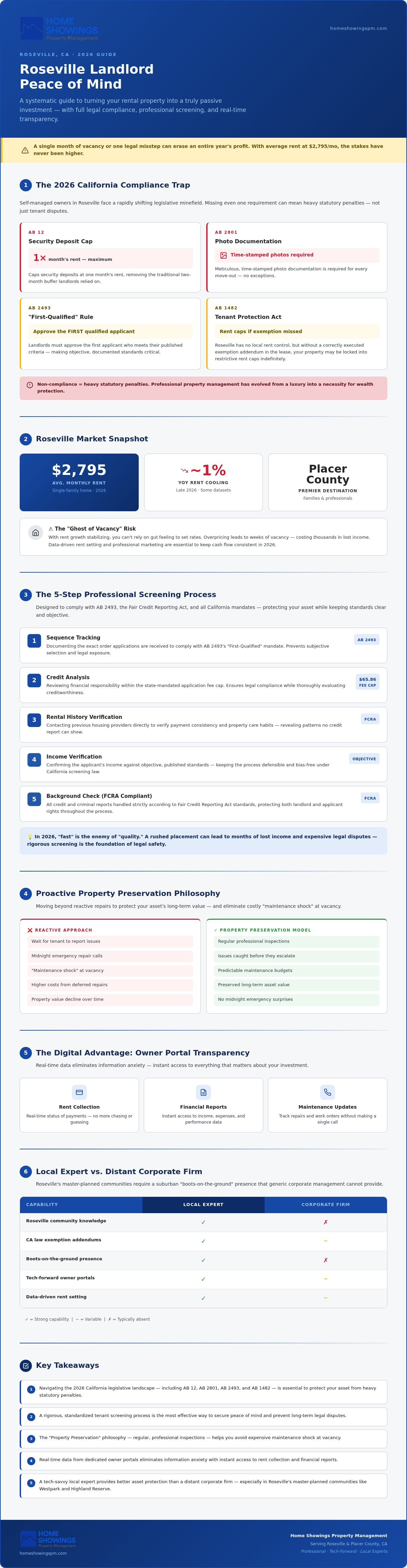Roseville landlord peace of mind