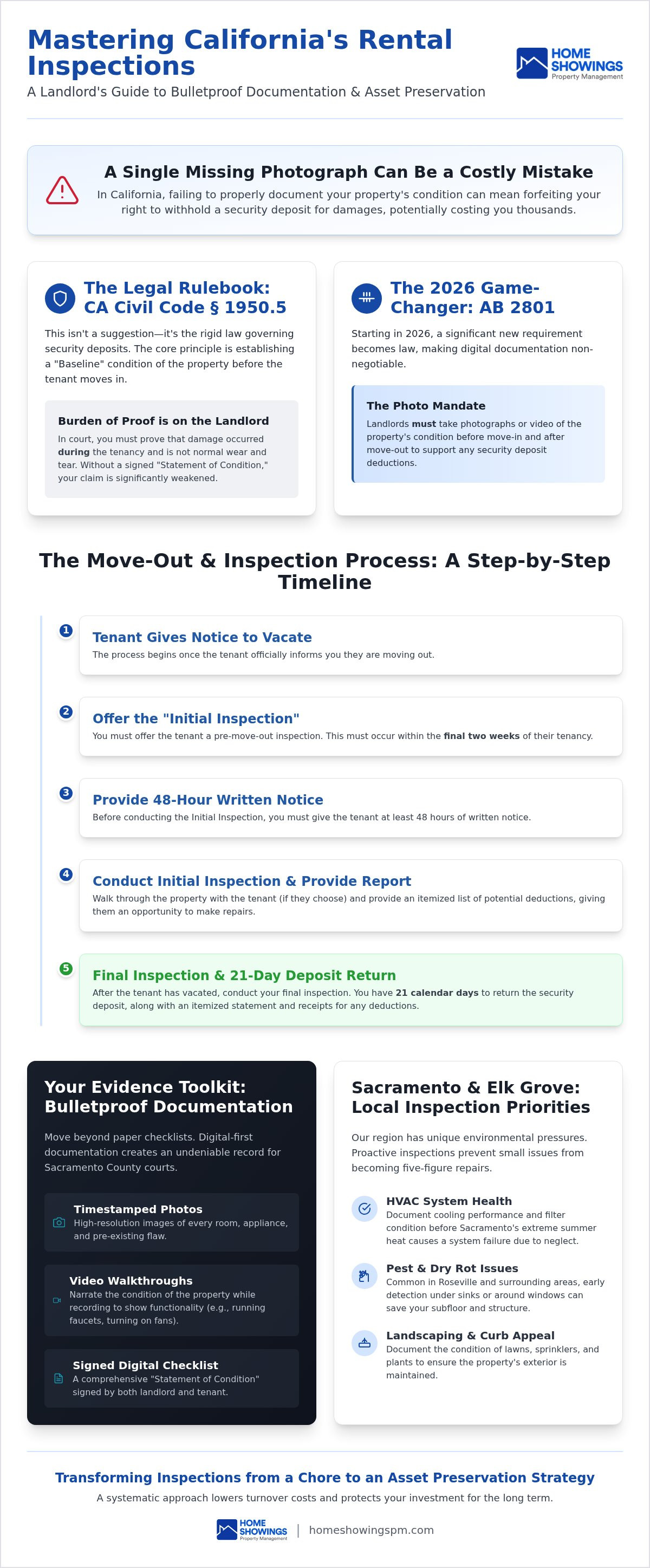 Move-in move-out inspection checklist california