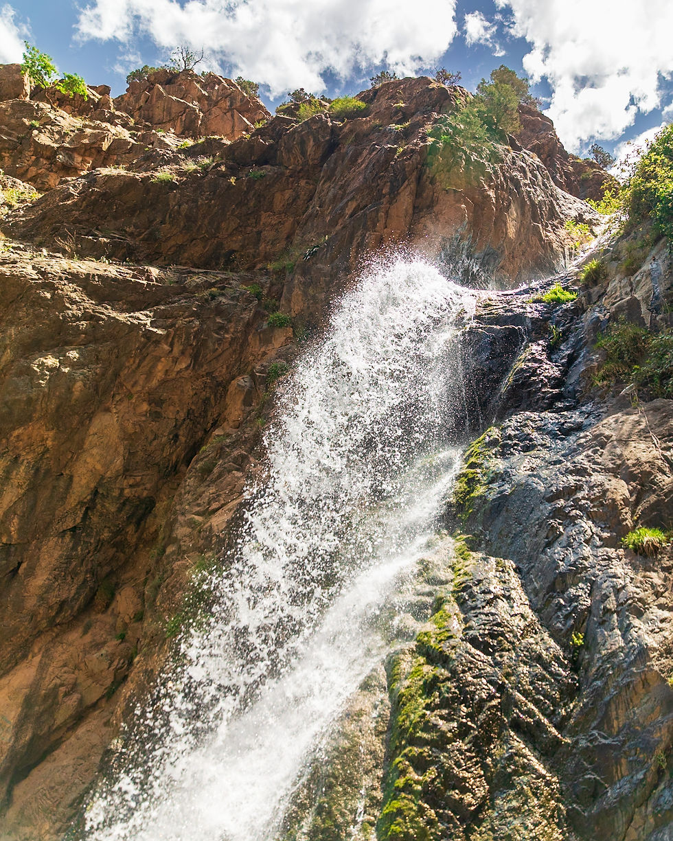 The beauty of the waterfall