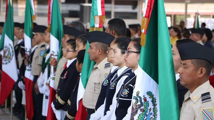 Participa sección 31 en el programa nacional de abanderamiento escolar; "El amor a la patria se