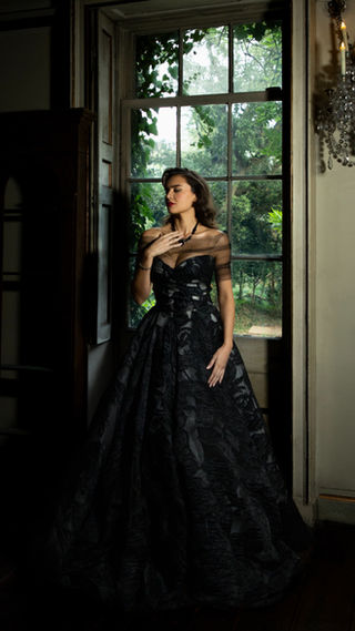 prom evening dresses Portia And Scarlett 21208 Strapless Long Prom Dress
