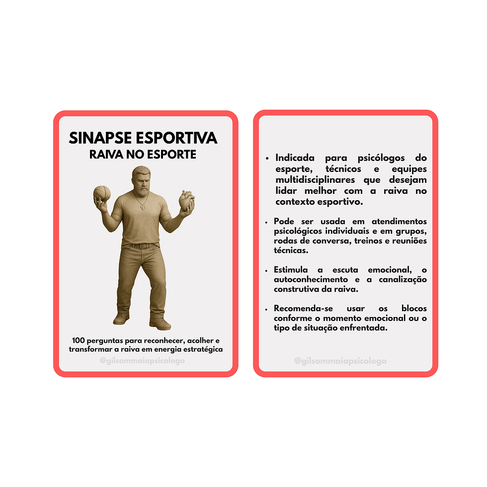 Miniatura: Exemplo de cards internos: perguntas para trabalho emocional no esporte