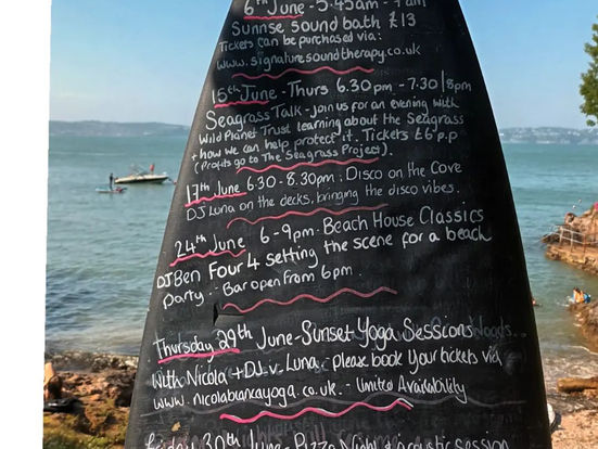 Events in June at Fishcombe cafe