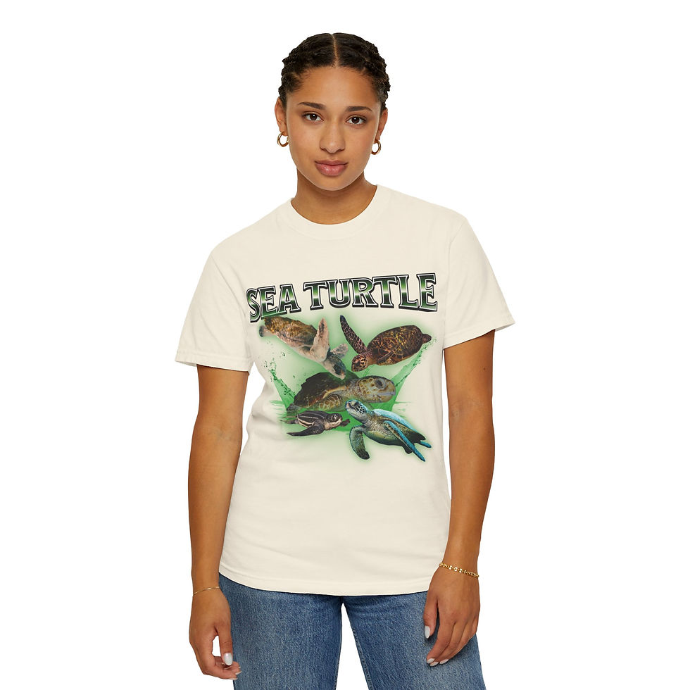 Thumbnail: Sea Turtle Bootleg Tee - Comfort Colors Unisex