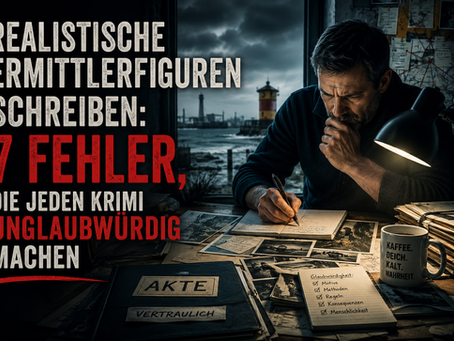 Realistische Ermittlerfiguren schreiben:            7 Fehler, die jeden Krimi unglaubwürdig machen