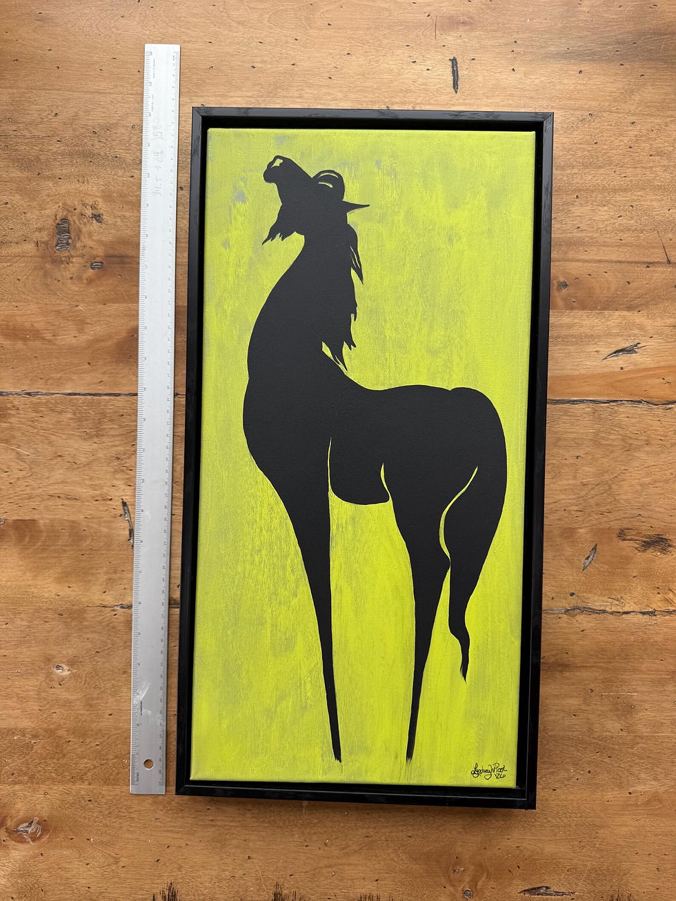 Thumbnail: Limefire — Original Acrylic Painting | Equine Art | Abstract Horse Ar