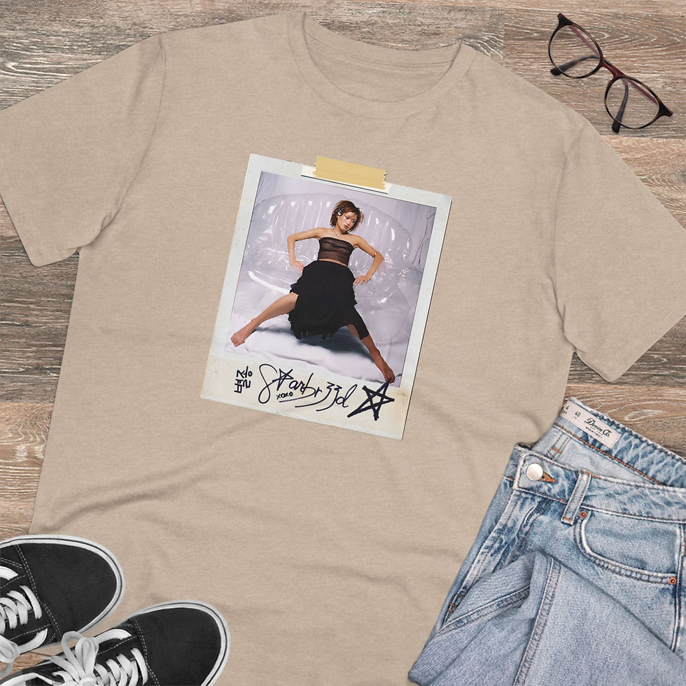 Thumbnail: Polaroid Starbr33d Organic Creator T-shirt - Unisex (heather sand)