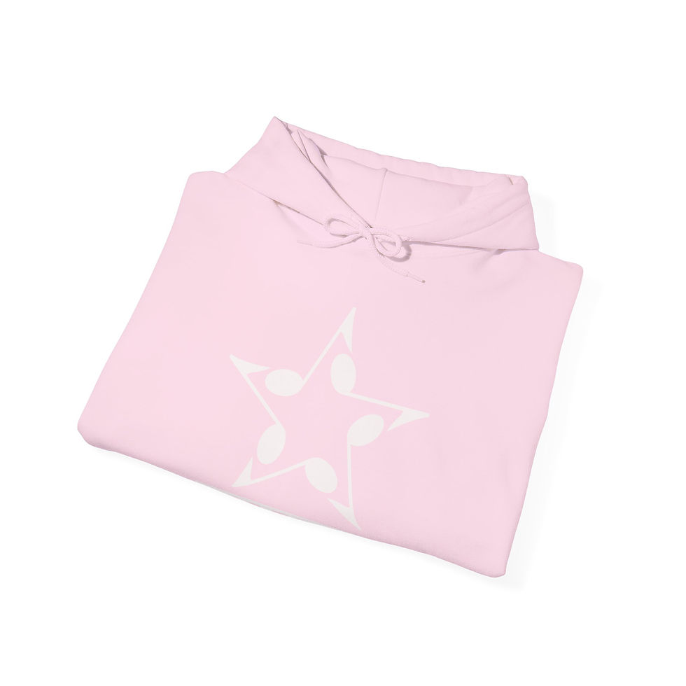 Thumbnail: Pink Starbr33d White logo -Unisex Heavy Blend™ Hooded Sweatshirt