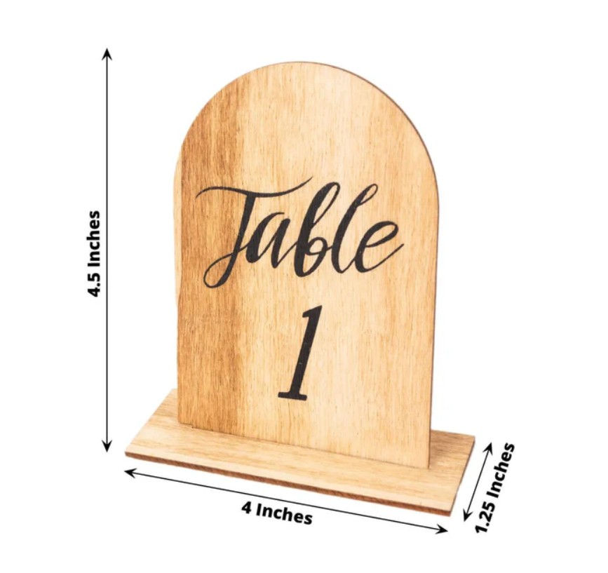 Thumbnail: Wood Table Numbers