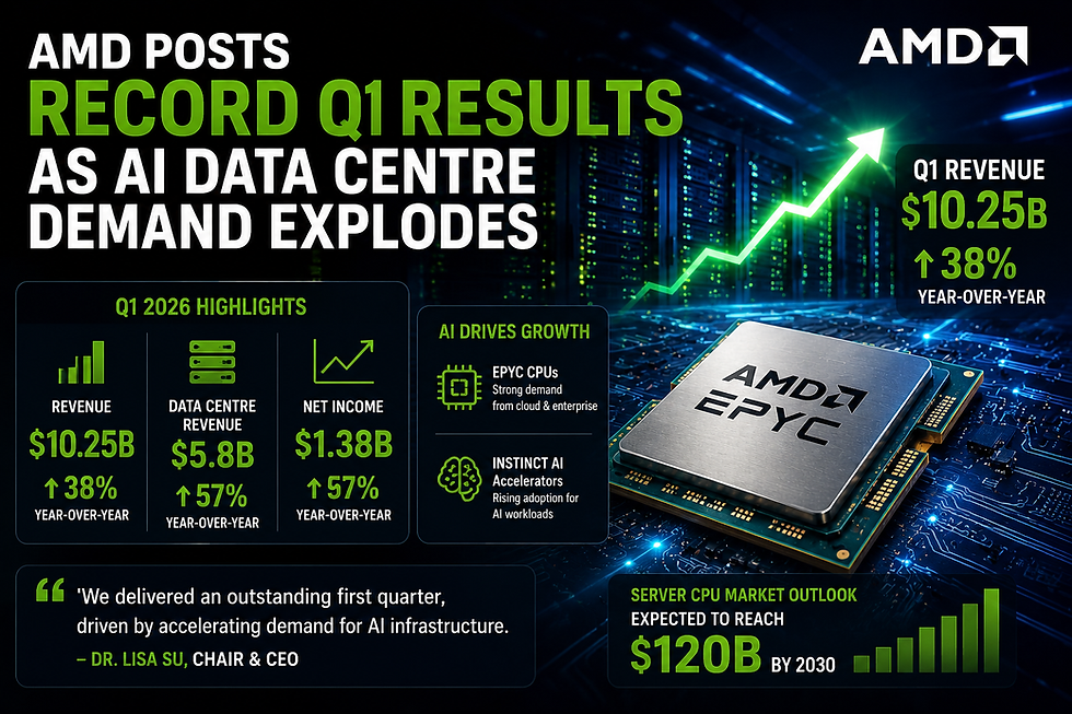 AMD Posts Record Q1 Results as AI Data Centre Demand Explodes
