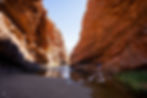 walking into Simpsons Gap