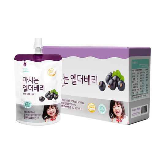 น้ำเอลเดอร์เบอร์รี่สกัดเข้มข้น Bebefood Elder Berry