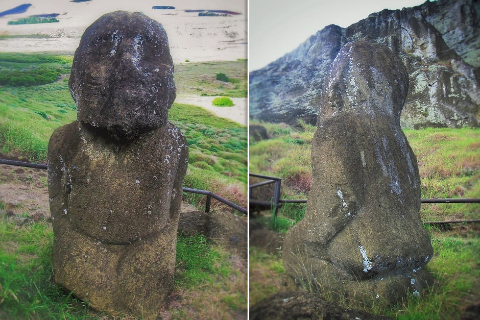 Moai 'TUKU TURI' de Rano Raraku
