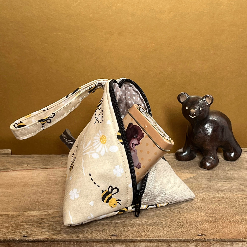 Miniature : Dreiecktasche "Honig"