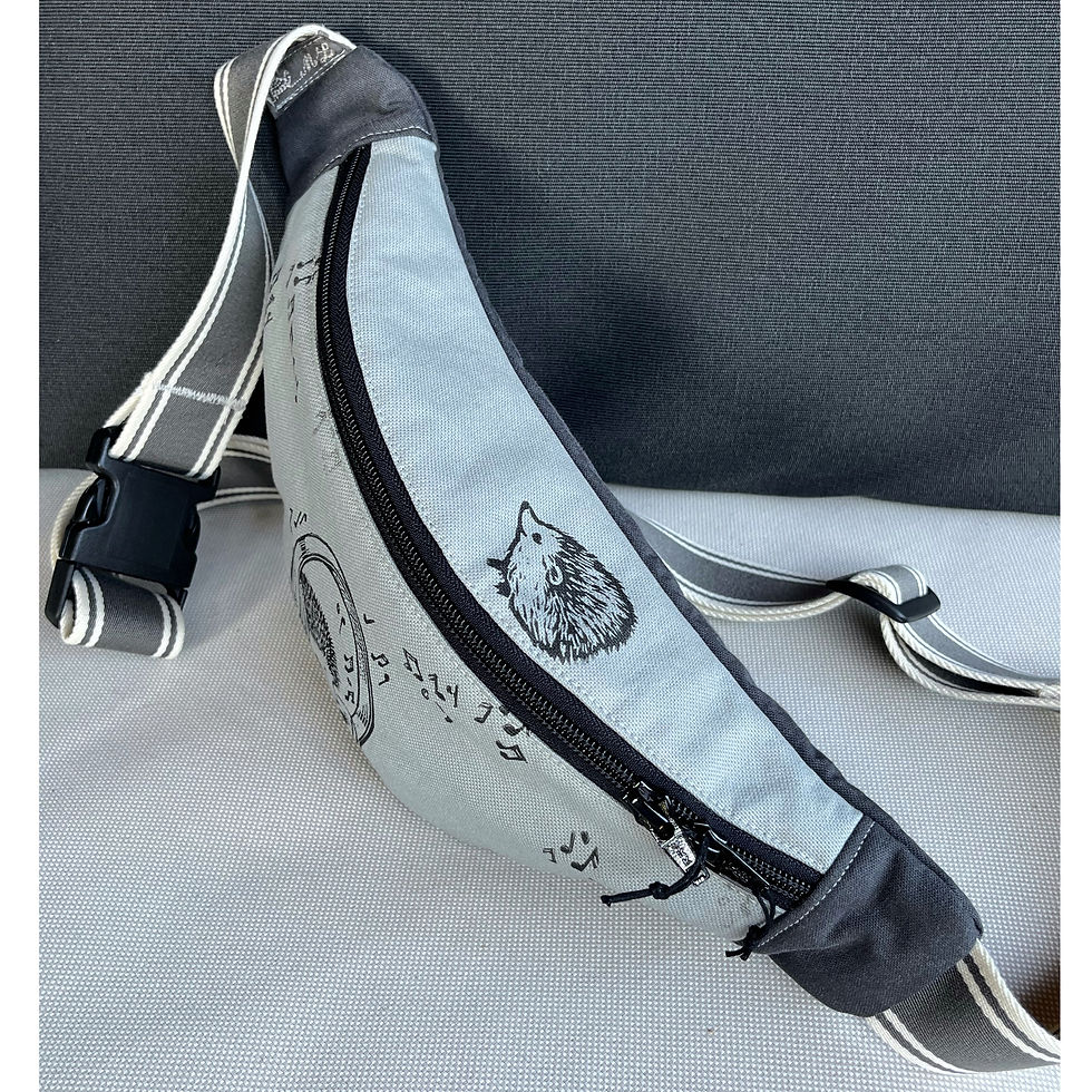 Miniature : Gürteltasche "Igel auf voller Lautstärke" S