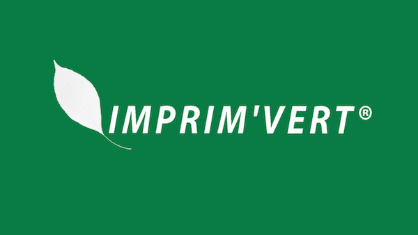 Label Imprim'Vert garantissant une impression plus respectueuse de l'environnement.