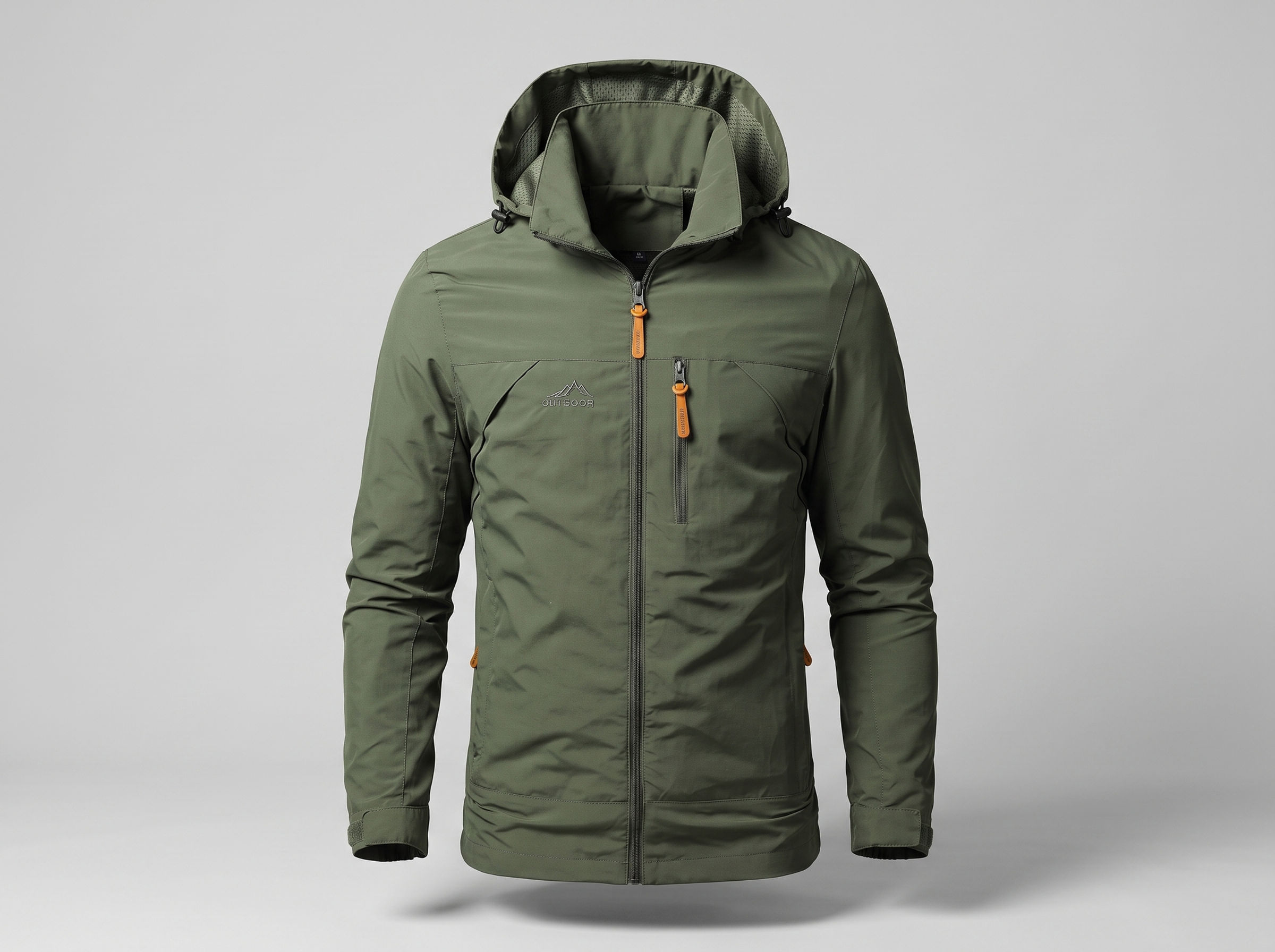 Waterproof Military Jacket with Removable Hood (One Piece)