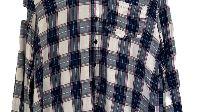 מכופתרת משבצות | S | RENUAR