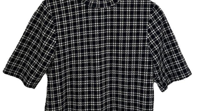 משובצת ומונוכרומטית | XS | STUDIO PASHA