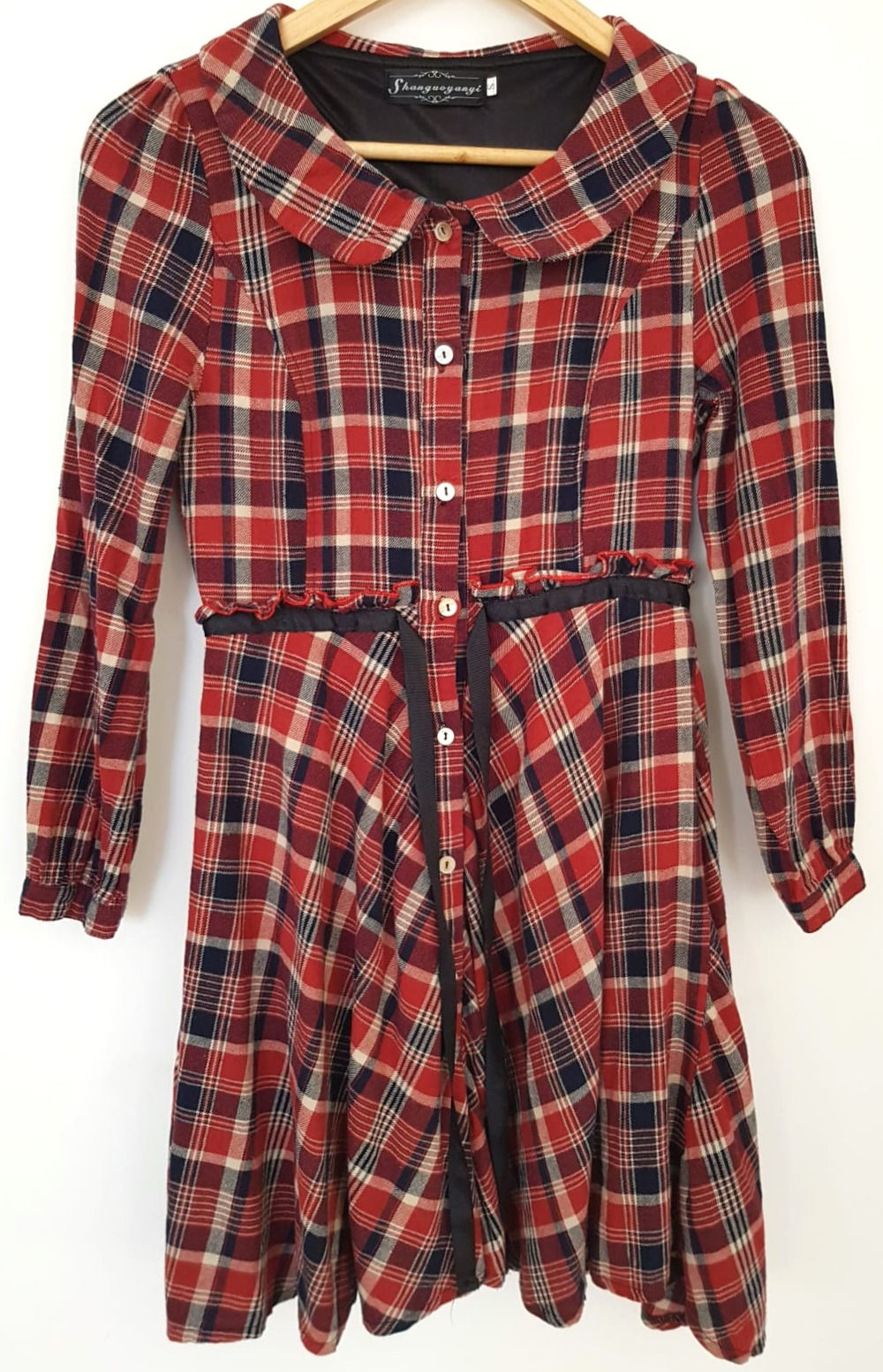 שמלת רטרו משבצות XS/S I