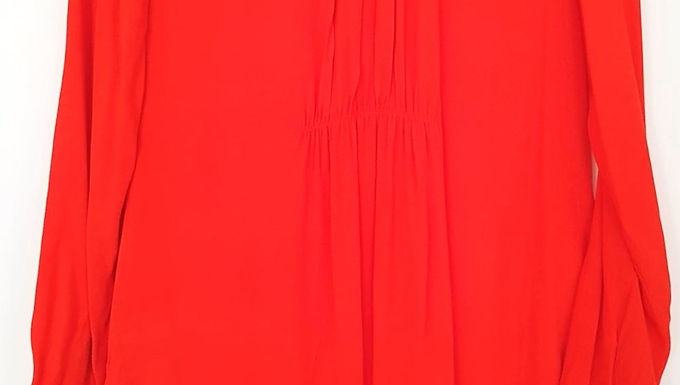 שמלה כתומה M I MANGO