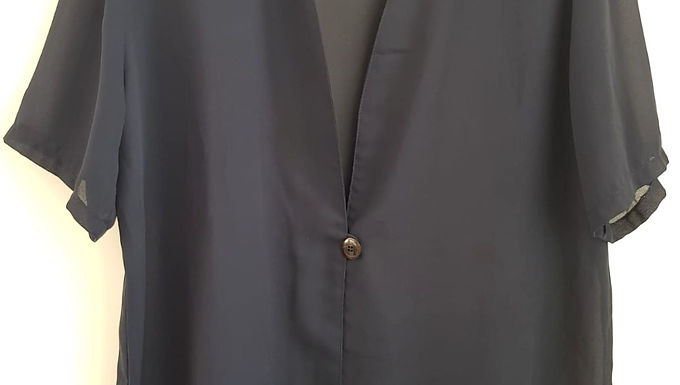 עליונית וינטג' שחורה XXL I