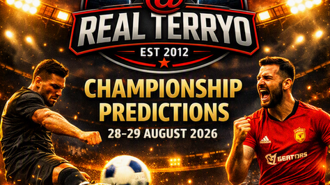 Championship Predictions for 28th–29th August 2026