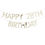 Thumbnail: Gold Customisable Happy Birthday Bunting Banner
