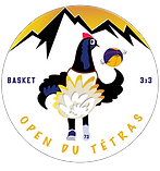 Logo du tournoi de basket 3x3 Open du Tetras à Bourg Saint Maurice en Savoie le 30 et 31 mai 2026.