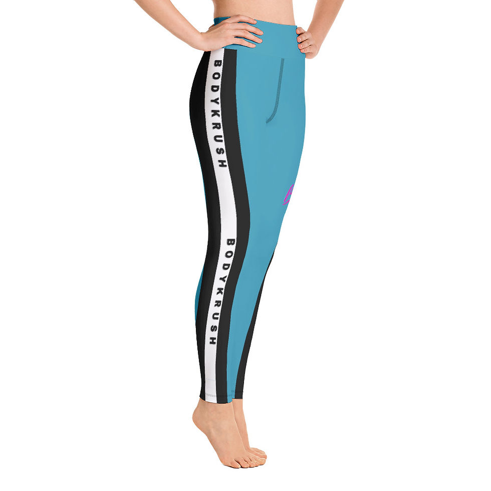 Thumbnail: BKS " So Wavy" Premium Leggings Blue