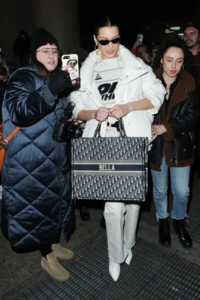 Bella Hadid with Dior Book Tote